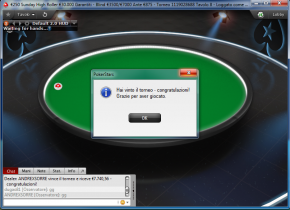 Andrea Sorrentino vince il Sunday High Roller, Dario Minieri in corsa allo Special!