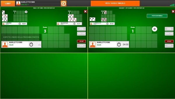 multi tavolo open face poker