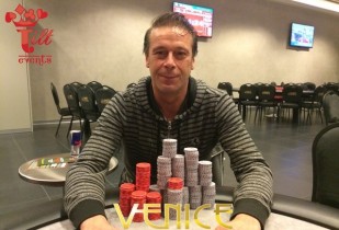 Luciano ‘Prevedello’ Delli Santi centra il bis al Venice Poker Open!