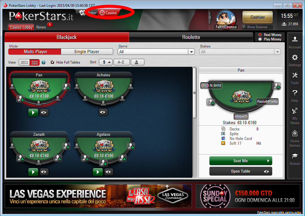 casino pokerstars screen lobby