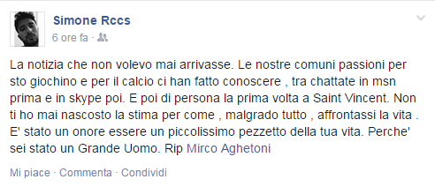 raccis rip mirco aghetoni