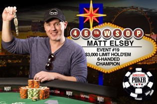 WSOP – Braccialetto Limit per Elsby, Pescatori out nel 2-7 Draw