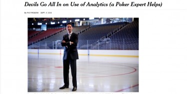 Un pokerista dirige il centro di analisi dei New Jersey Devils. Sunny Mehta: “Hockey e poker hanno molto in comune…”