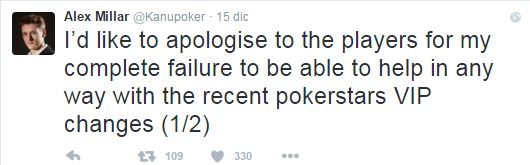 alex millar addio pokerstars tweet 1