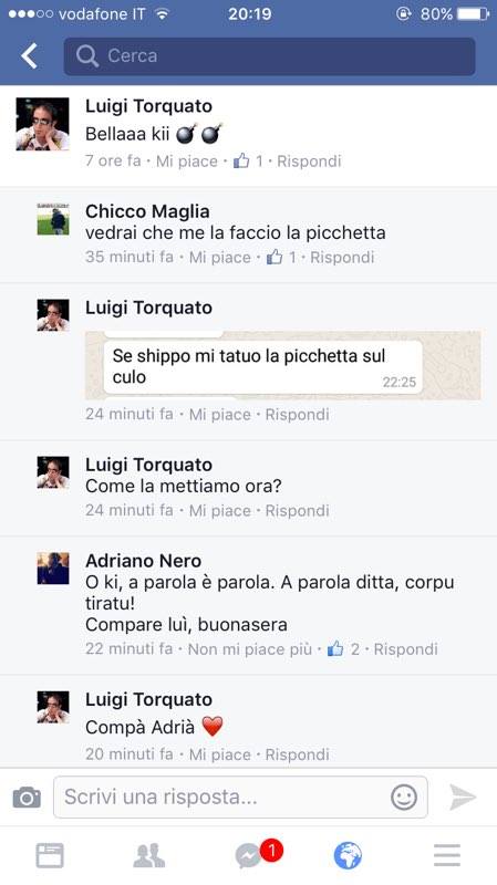 chat chicco maglie luigi torquato sunday special