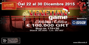 Natale a tutto poker a Venezia: a Ca’ Noghera va in scena il The Venetian Game Christmas Edition!