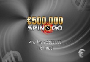 PokerStars introduce gli ‘Spin & Go’ da 50€: possibilità di vincere 500.000€ in soli cinque minuti!