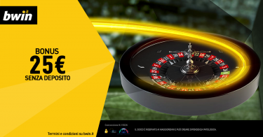 Entra nel casinò di bwin e divertiti con i 25€ di bonus senza versamento!