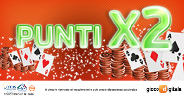 Gioca e raddoppia i bonus: su Gioco Digitale è la settimana ‘doppi punti’!