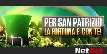 Festeggia San Patrizio su NetBet, ricevi fino a 30€ bonus in regalo!