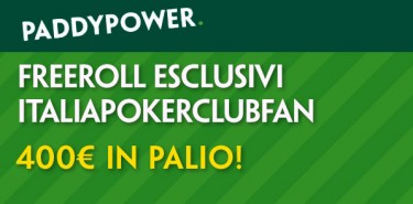 Freeroll ‘ItaliaPokerClubFan’ su Paddy Power: in palio 400€!