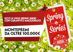 High Spring Series su PaddyPower: 16 eventi per oltre 100.000€ garantiti!