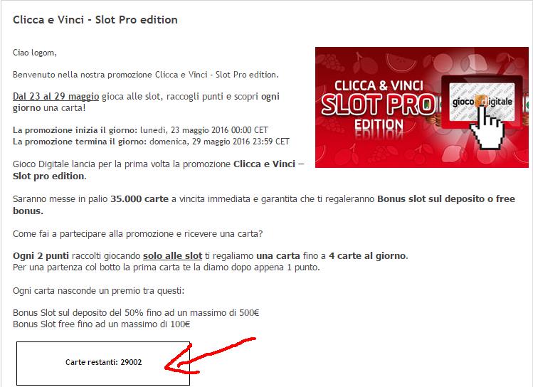 clicca e vinci slot edition gdpoker