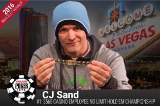WSOP 2016 – Il primo braccialetto va a CJ Sand che lo dedica alla madre: “Ho vinto grazie a lei”