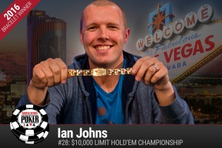 WSOP – Ian Johns vince il Championship di Limit Hold’em! Sale a quota due braccialetti nel 2016