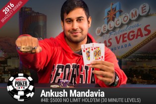 WSOP – Ankush Mandavia gioisce nel $5.000 Turbo! Vincono anche Wolansky e Hennigan