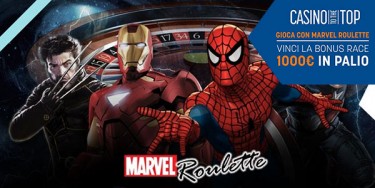 “Casinò to the top” su Snai: 1000€ in palio alla Marvel Roulette!
