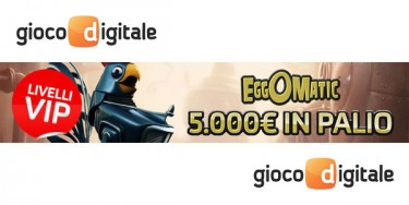 Classifiche vip Eggomatic su Gioco Digitale: in palio 5.000€!