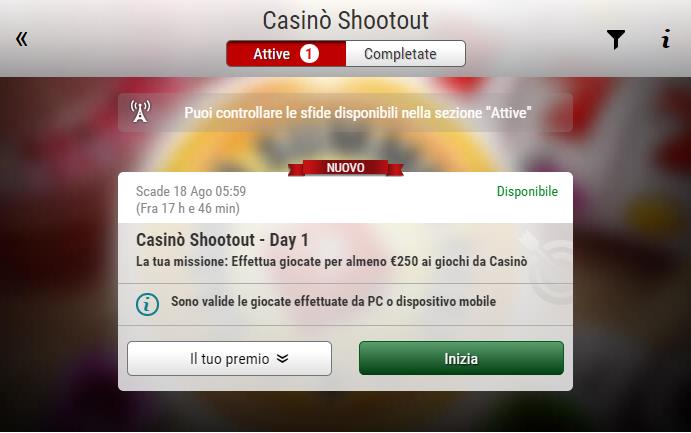 missione casinò shootout pokerstars