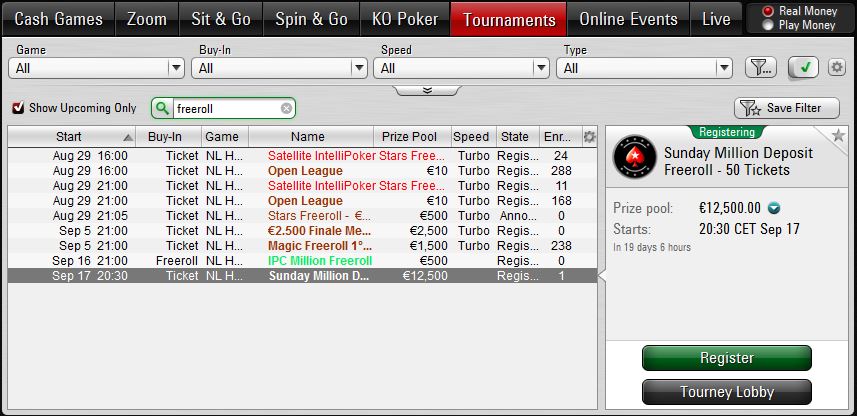 ipc Million Freeroll