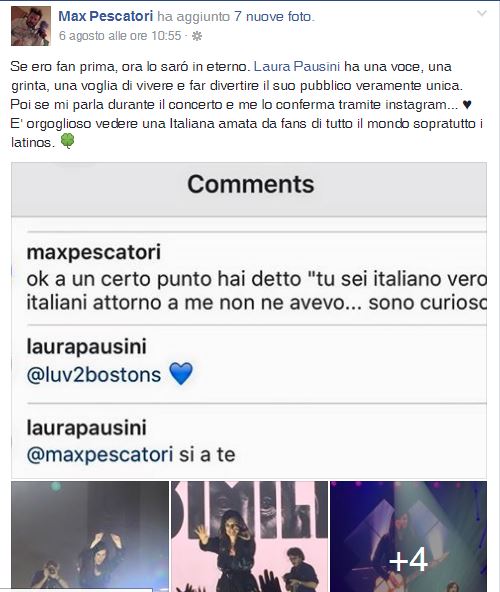 max pescatori status laura pausini