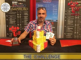 Raffaele Suppa vince The Challenge e in riviera ci si tuffa subito nella Sanremo Poker Bay