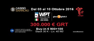 WPT National Sanremo: seguilo con il nostro Video Social Blog Live!
