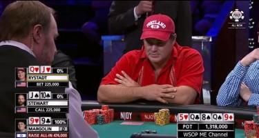 WSOP Flashback – Sick 3-way pot al day5 del Main Event 2014