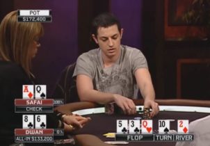 Poker After Dark flashback – Tom Dwan e l’overshove 3.5x pot con 8 high!