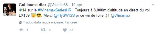 tweet guillaume diaz vittoria in volo