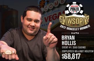 WSOP 2017 – Bryan Hollis vince il primo braccialetto: “Lo scorso anno sono durato solo sette mani”