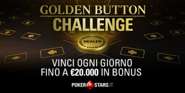 Vinci fino a 20.000€ al giorno con la Golden Button Challenge di PokerStars!