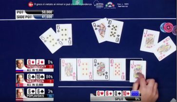 Full flop, overfull turn, over-overfull river: il video della incredibile mano