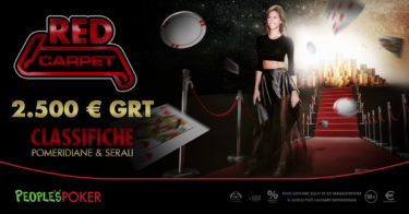 Su People’s Poker tornano le classifiche mtt Red Carpet: in palio 10.000€ al mese!