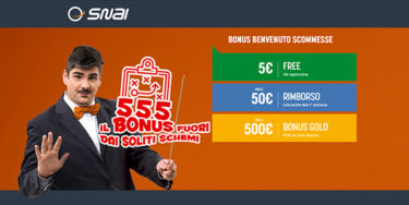 Scommetti su SNAI: basta inviare i documenti per ricevere 5€ in regalo!