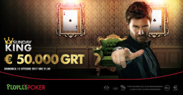 Qualificati al Sunday King 50.000€ con gli speciali VeloX da 10 cent!