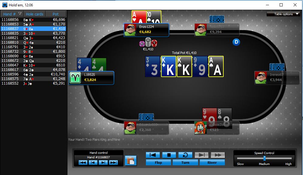 888poker replay mani