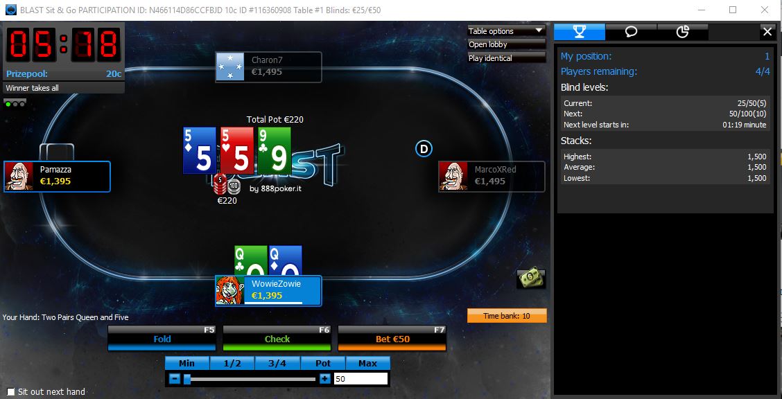 888poker software finestre popup