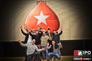 Andrea Benelli chipleader al tavolo finale del primo IPO by PokerStars!
