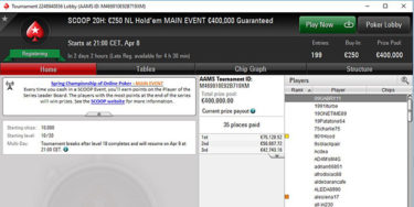 Cinque consigli per giocare il Main Event SCOOP