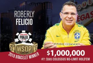 WSOP – Roberly Felicio è il nuovo milionario del Colossus! Negreanu passa nel Dealers Choice