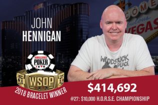 WSOP – Hennigan vince il suo quinto braccialetto! Esultano anche Tran e Addamo