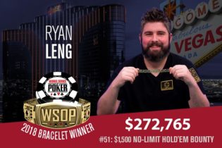 WSOP – Sergio Benso chiude 14° nel PLO Hi-Lo! Braccialetti per Ryan Leng e Joseph Couden