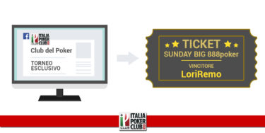 ‘LoriRemo’ vince il torneo esclusivo Club del Poker: “Pronto per il Sunday Big, mai giocato tornei di questo livello!”