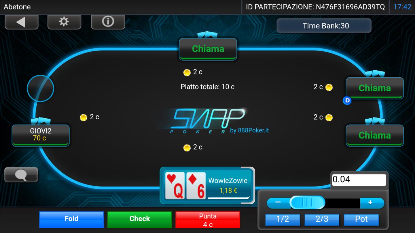 recensione 888poker android gameplay