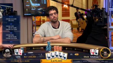 Nick Schulman educa Ben Lamb: call fantastico allo short deck!