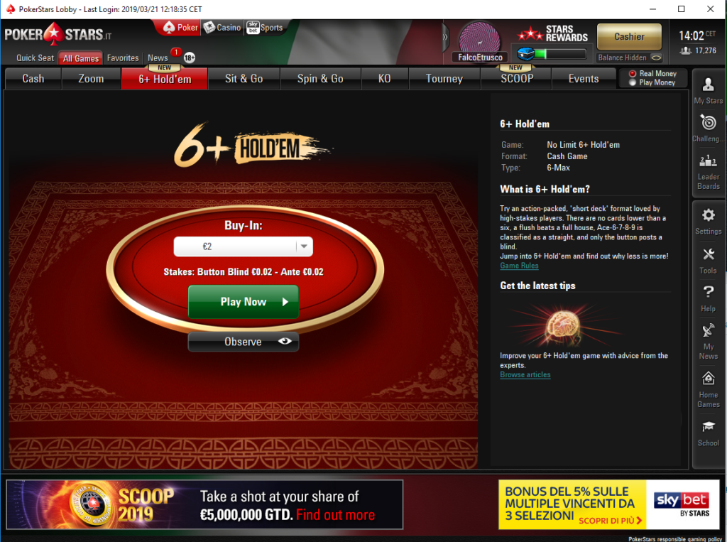 casino component poker lobby new is missing
