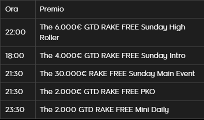 programma tornei rake free 888poker