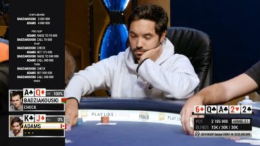 Che durezza! Adams fa foldare doppia a Badziakouski nel Super High Roller delle WSOPE