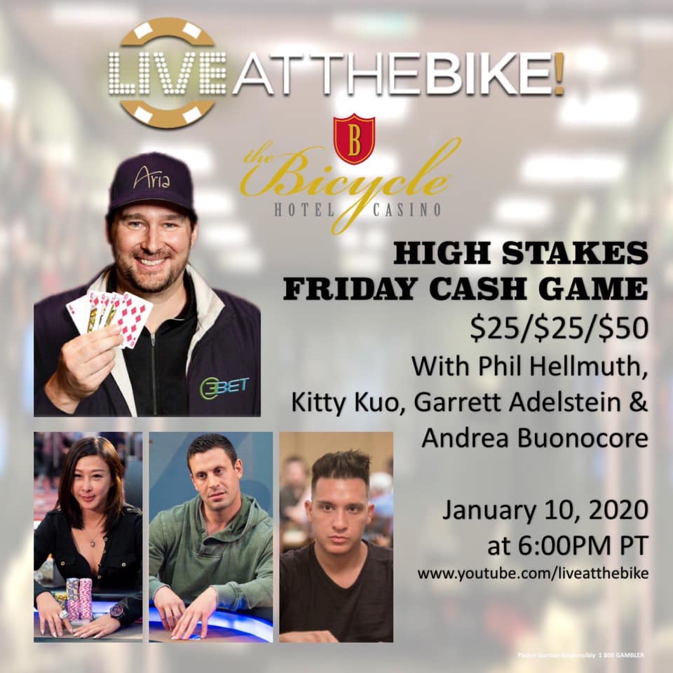 high stakes cash game at the bike andrea buonocore phil hellmuth